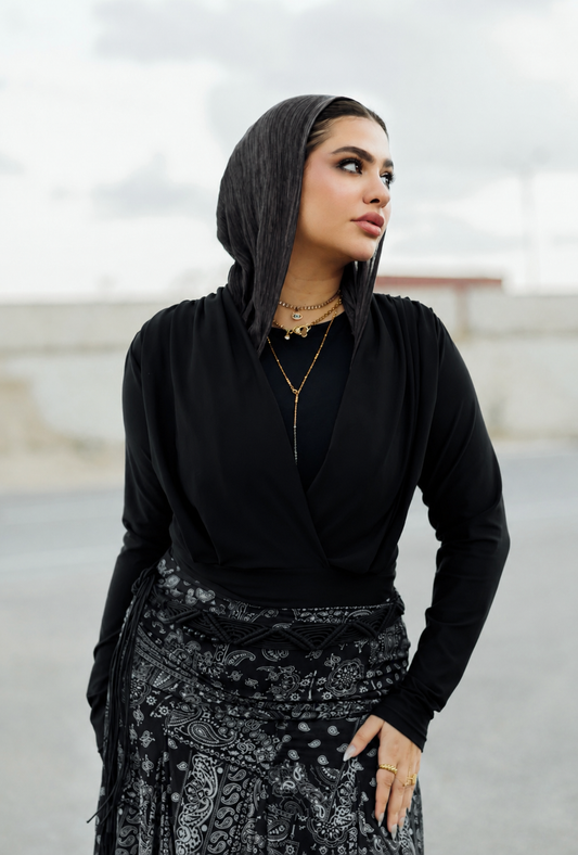 Draped Basic top